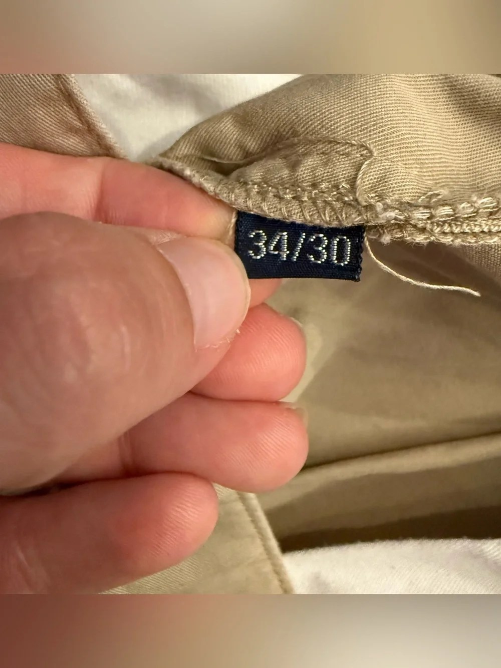 Polo Ralph Lauren Men's Beige Pleated Chino Pants Cotton Twill Straight 34x30